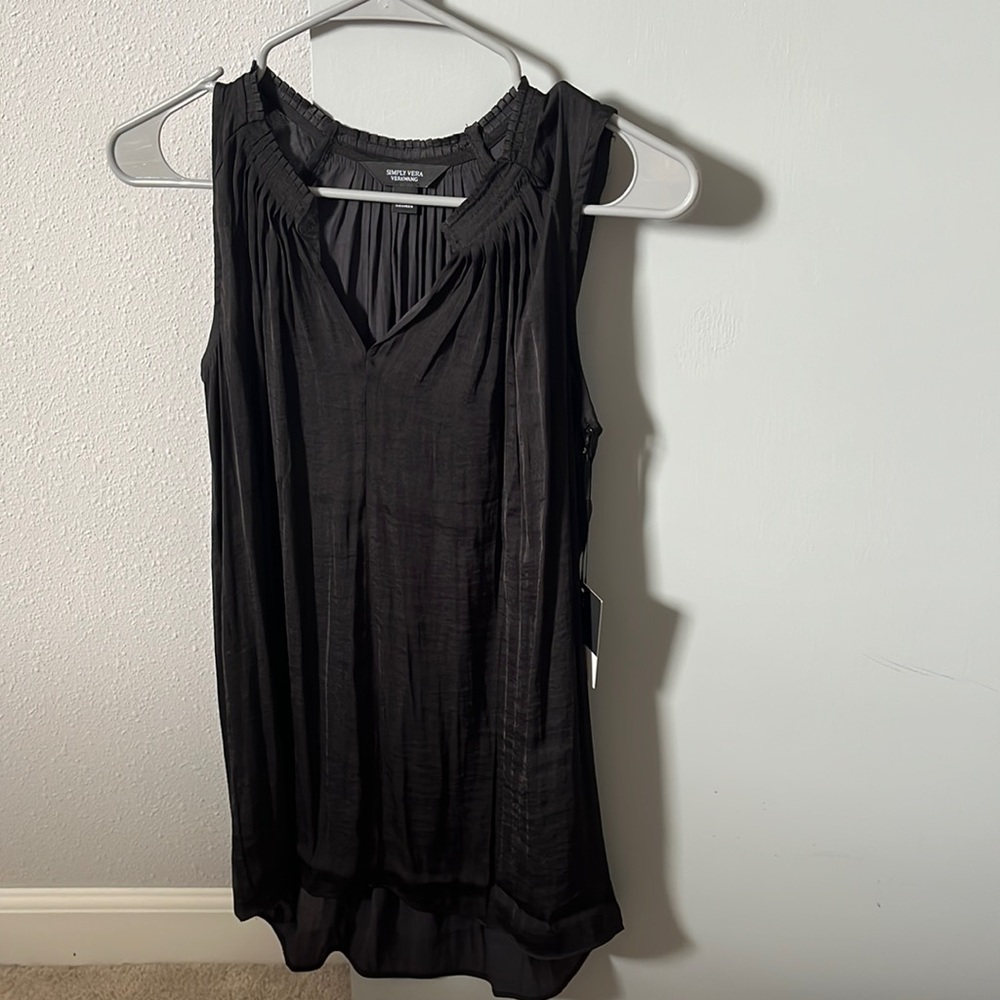 Simply Vera Wang pleated shell XS Black